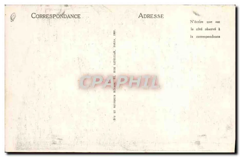 Toulouse — O Hotel de Pierre — N° 8 — Editor Letellier, Paris - Verso