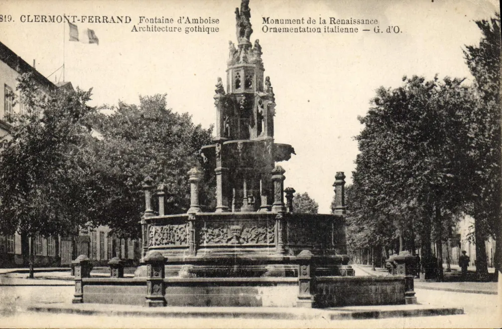 Clermont-Ferrand — Fontaine d'Amboise, Monument da Renascença — G. d'O. - Frente