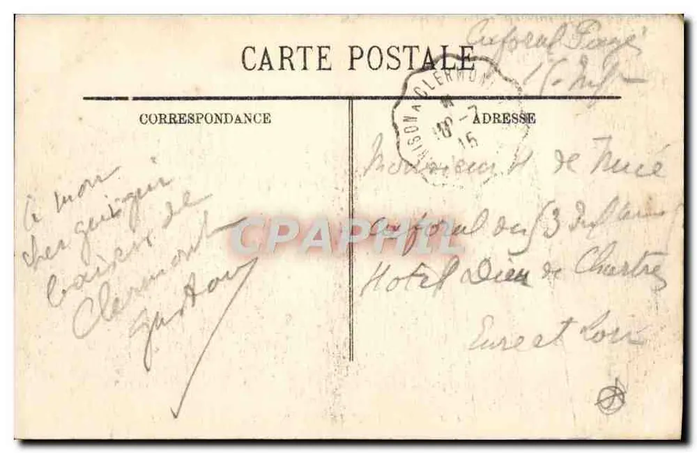 Clermont-Ferrand — Vista geral — LL. — Selecta, n°199 - Verso