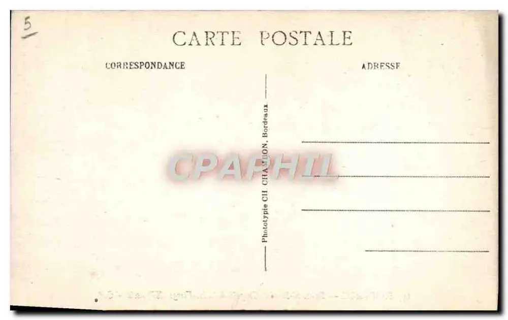 Bordeaux — Kirche Saint-Seurin, Kapelle der Jungfrau, 15. Jahrhundert — C.B. - Rückseite