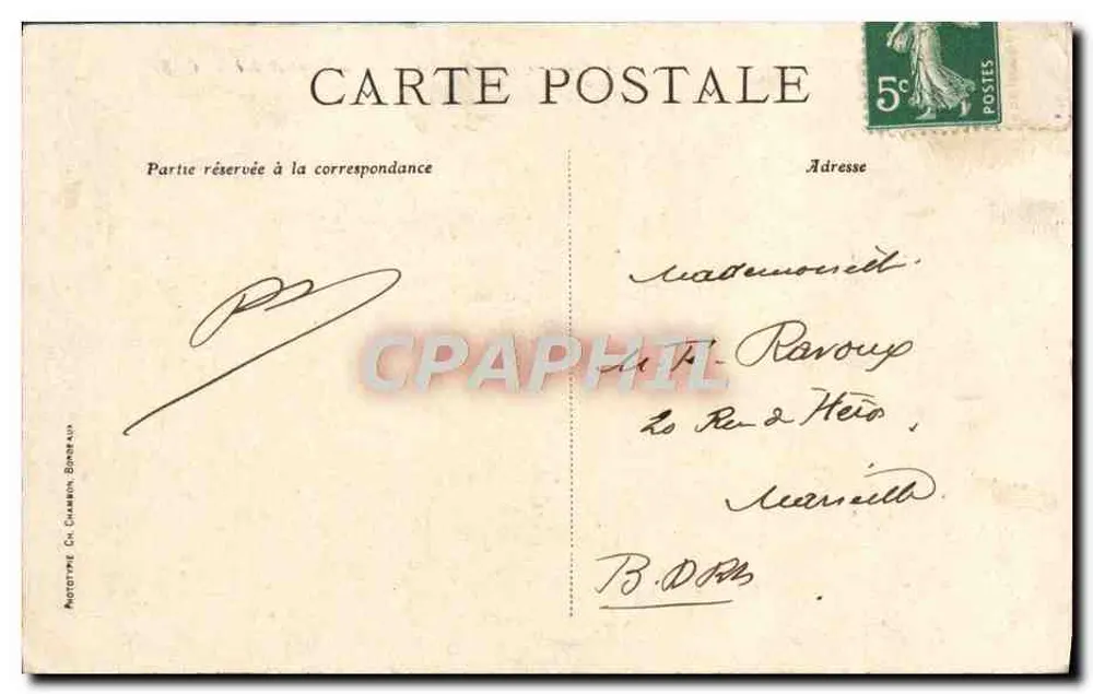 Bordeaux — Catedral de São André — C. B. - Verso