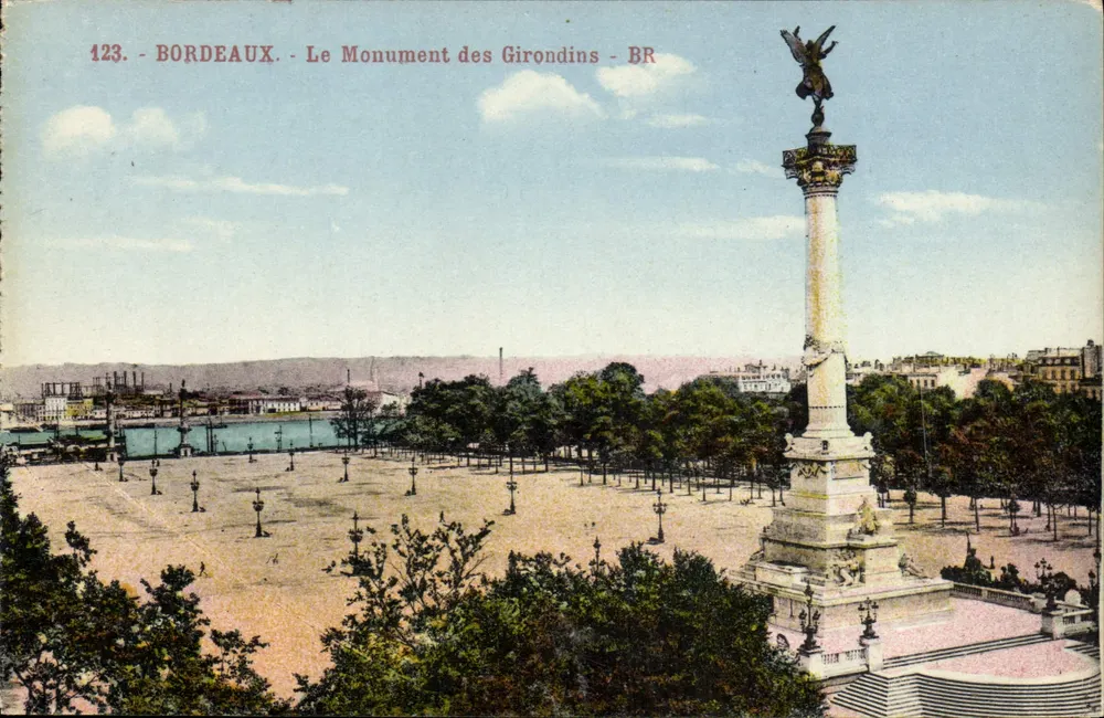 Bordeaux - O Monumento dos Girondinos - BR - Frente