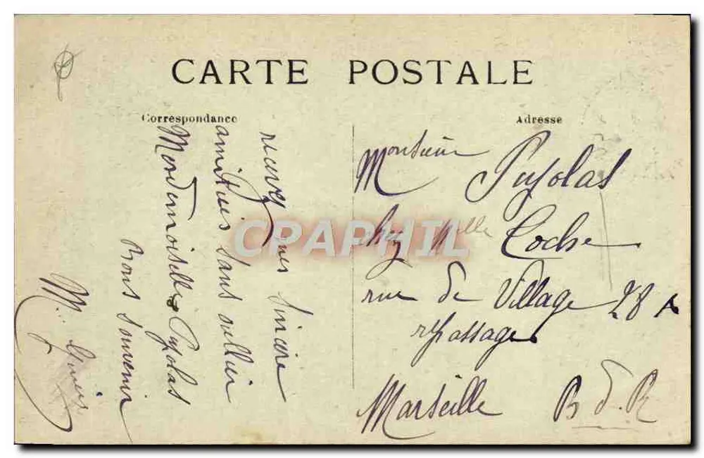 L'AUVERGNE PITTORESQUE — Vista del Lago Pavin — editor V.D.C. n°2268 - Reverso