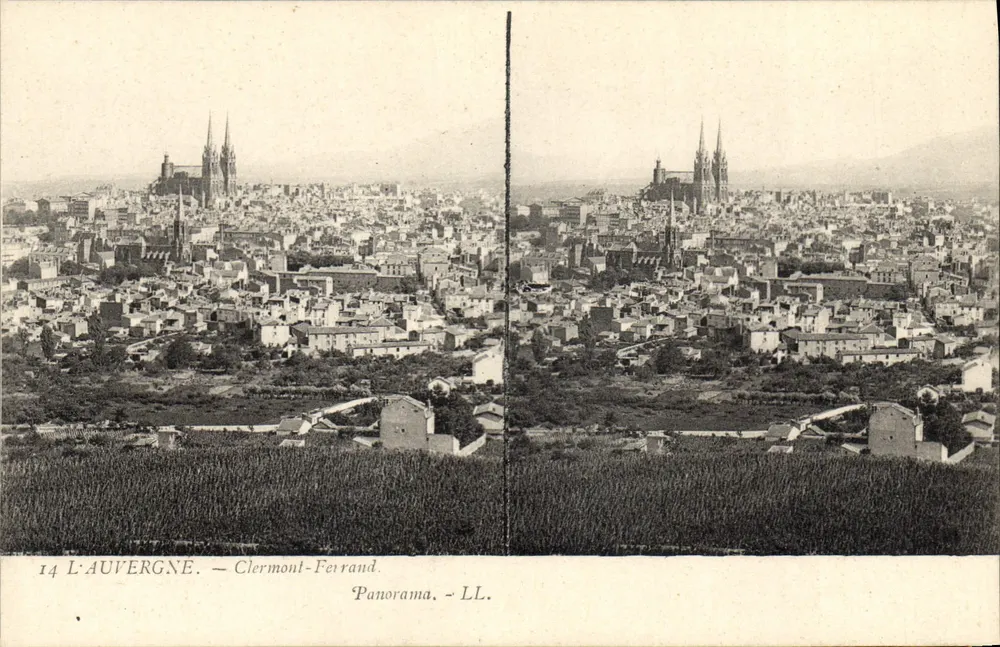 Clermont-Ferrand — Panorama — LL. — L'Auvergne - Frente