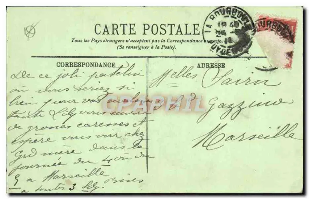 La Bourboule — Der Boulevard de l'Hôtel-de-Ville und der Puy Gros — LL. - Rückseite