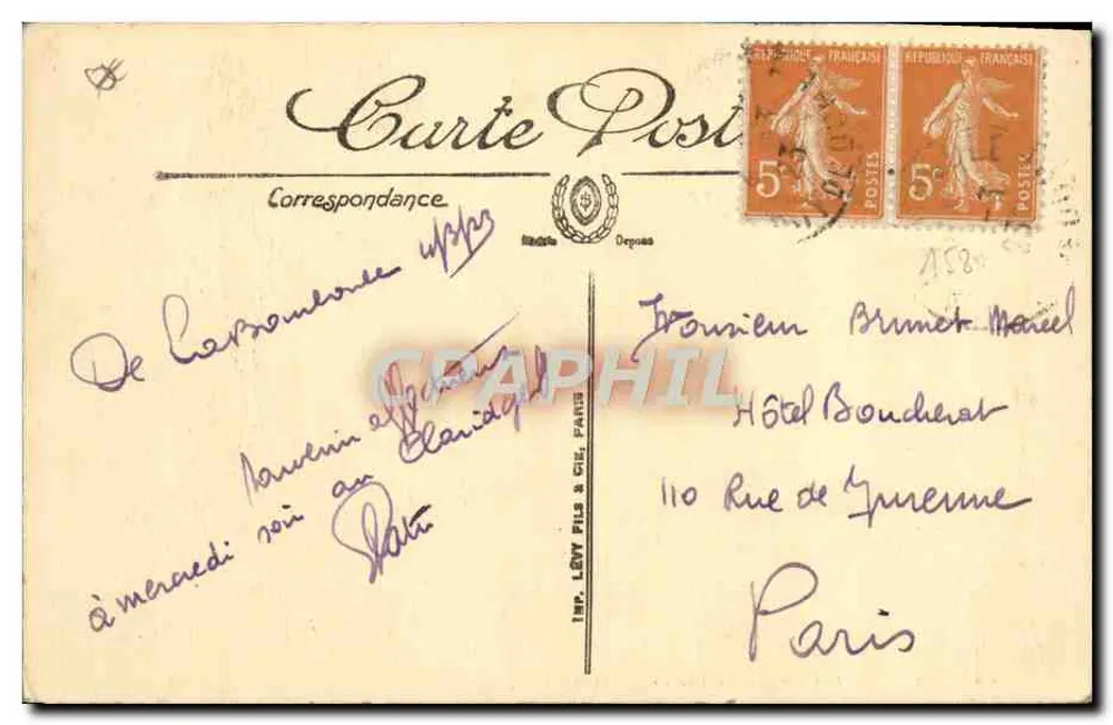 La Bourboule — Jezioro z Barażem — LL. - Rewers