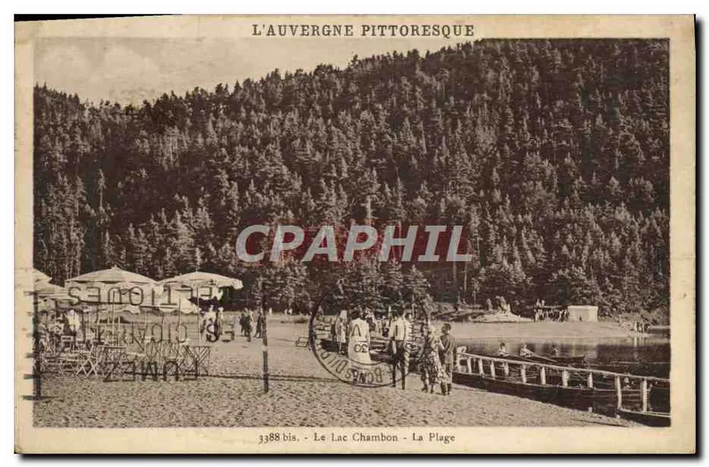 See Chambon - Die Bucht — Die pittoreske Auvergne — Verlag La Cigogne, Nr. 3388 bis - Vorderseite