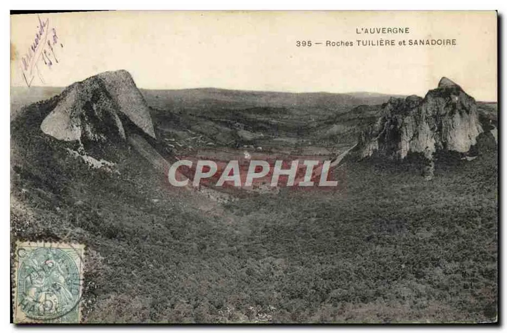 Die Auvergne — Roches Tuilière und Sanadoire — Die Auvergne 395 - Vorderseite