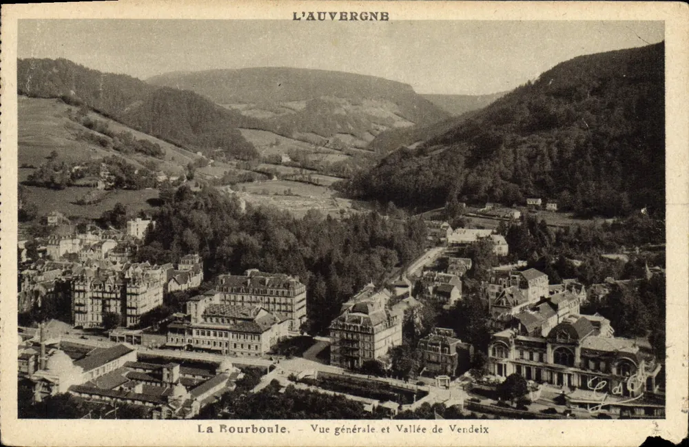 La Bourboule — Allgemeiner Blick und Tal von Vendeix — L'Auvergne - Vorderseite