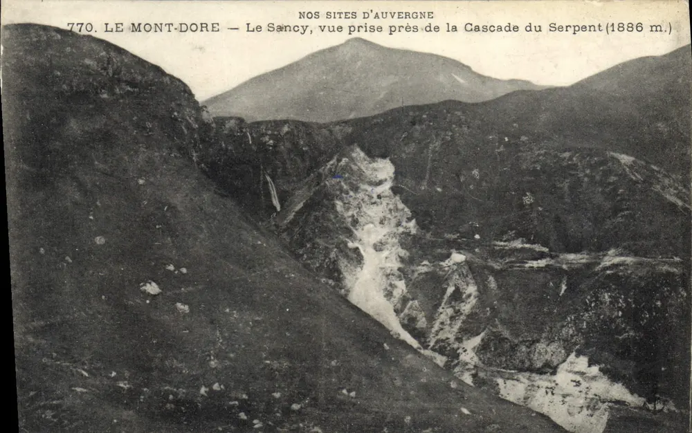 Le Sancy, Ansicht nahe der Serpent-Wasserfall (1886 m.) — Mont-Dore — NOS SITES D'AUVERGNE — n° 770 - Vorderseite