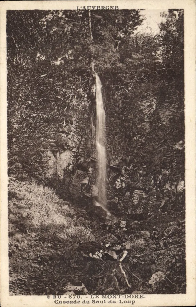 Cachoeira do Saout-du-Loup — A Auvergne — J. Gouttebanges, editor (n° 6 do 870) - Frente