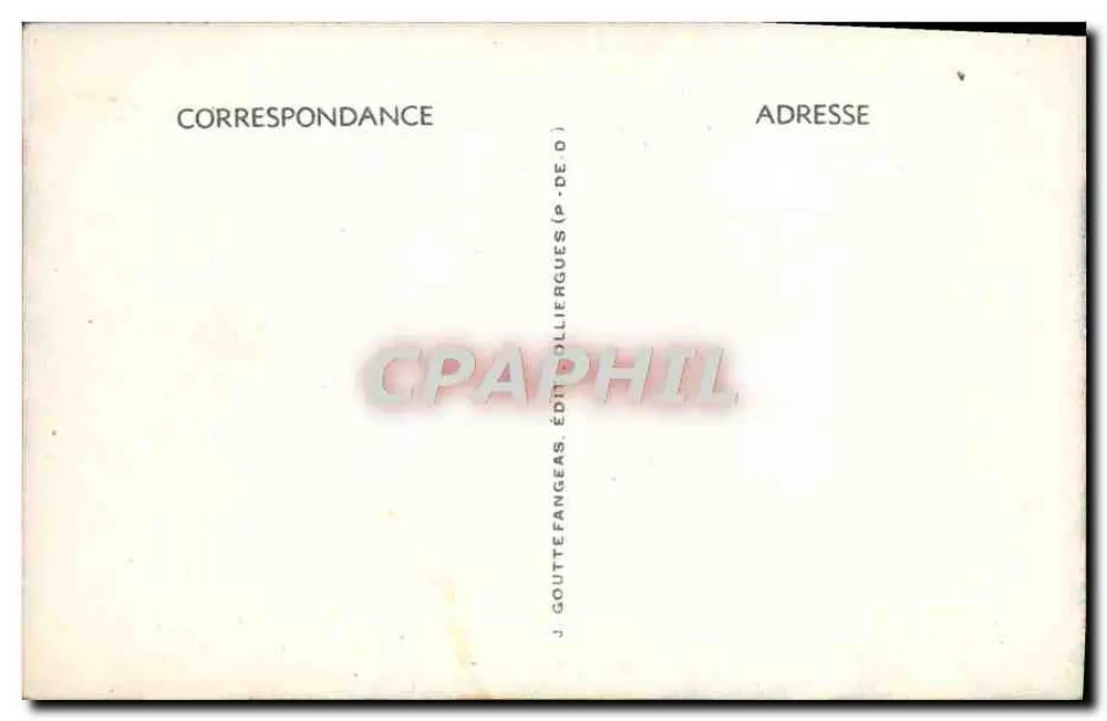 Le Mont-Dore — Vista geral — J. GOUTTEFANGEAS, Éd. P. DEOLLIERGUES - Verso