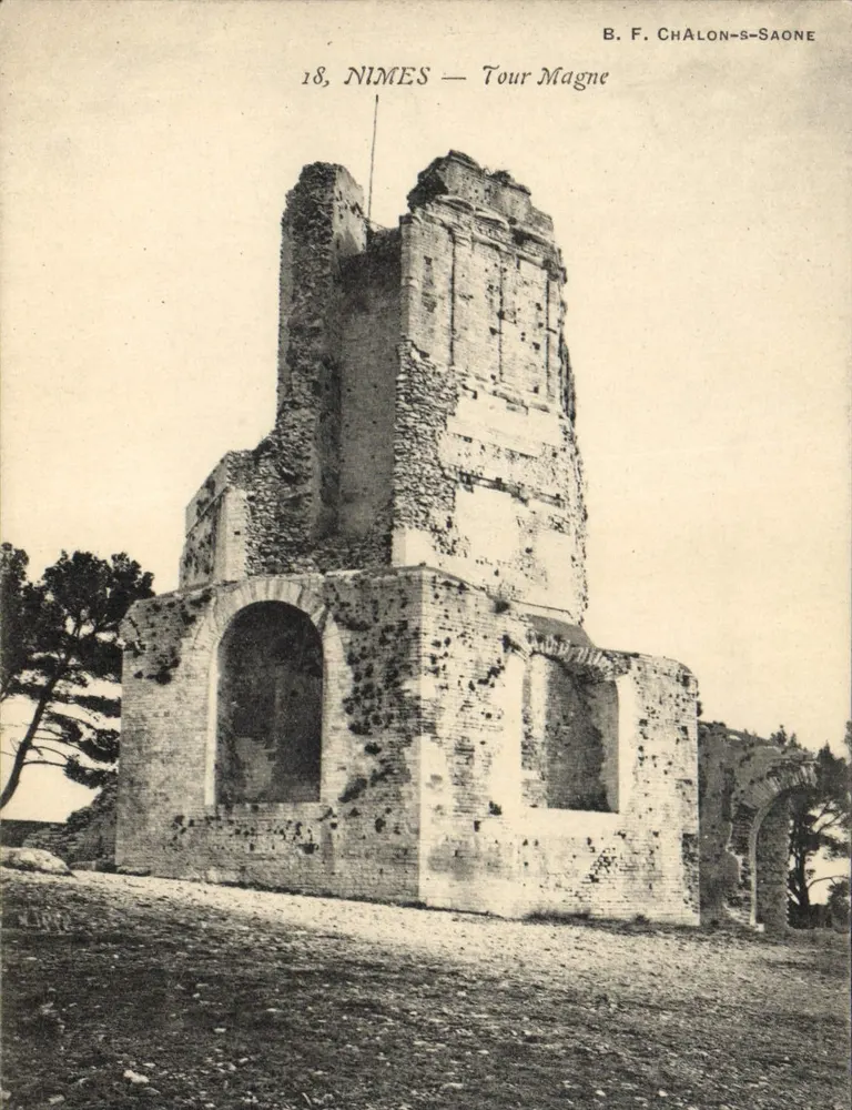 Nîmes — Torre Magne — B. F. Chalon-saône, n°18 - Frente