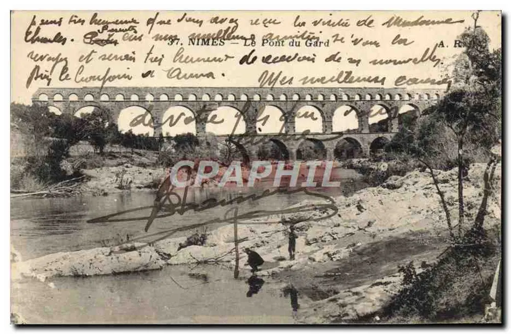 Nîmes — O Pont du Gard — A. R. (editor) - Frente