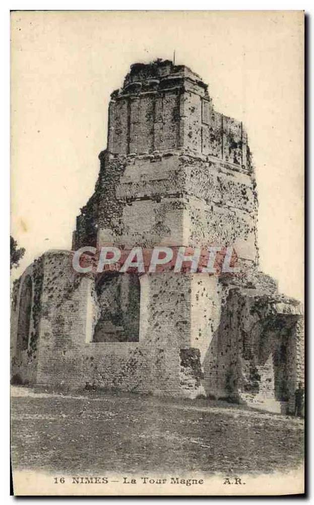 Nîmes — Torre Magne — A.R. n°16 - Frente