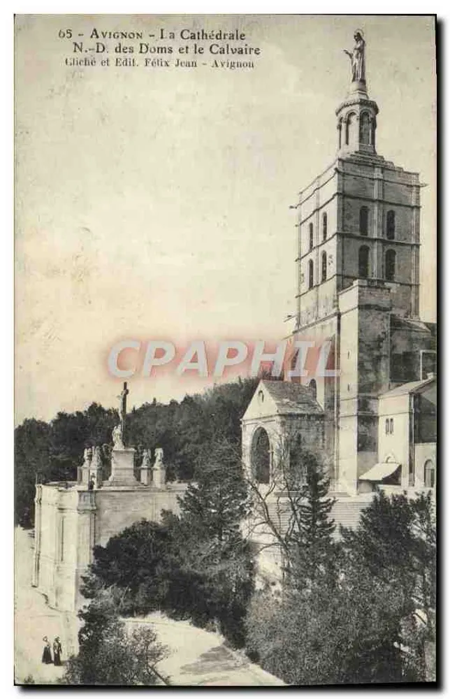 Avignon - Die Kathedrale Notre-Dame des Doms und der Calvarienberg — Foto und Verlag Félix Jean - Avignon - Vorderseite