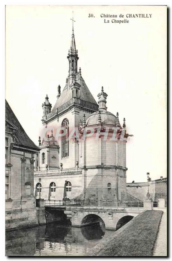 Castelo de CHANTILLY — A Capela — Hallotypie Boudrier et Faucheux, Versailles, n°30 - Frente