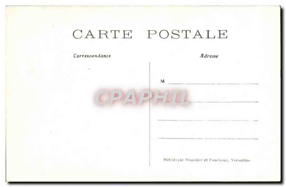 Castelo de CHANTILLY — A Capela — Hallotypie Boudrier et Faucheux, Versailles, n°30 - Verso