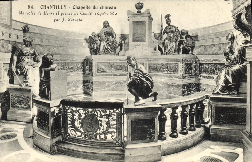Chantilly - Kapelle des Schlosses — Mausoleum von Henri II, Prinz von Condé 1648-1662 von J. Sarazin — n°54 - Vorderseite