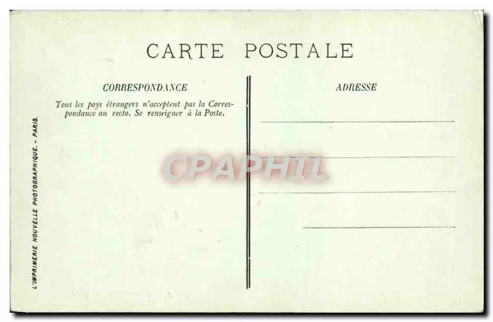 Compiègne — Das Schloss. Tapisserie-Galerie — LL. — Nr. 85 - Rückseite