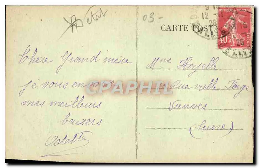 Moulins. Castelo dos Duques de Bourbon — n° 630 - Verso