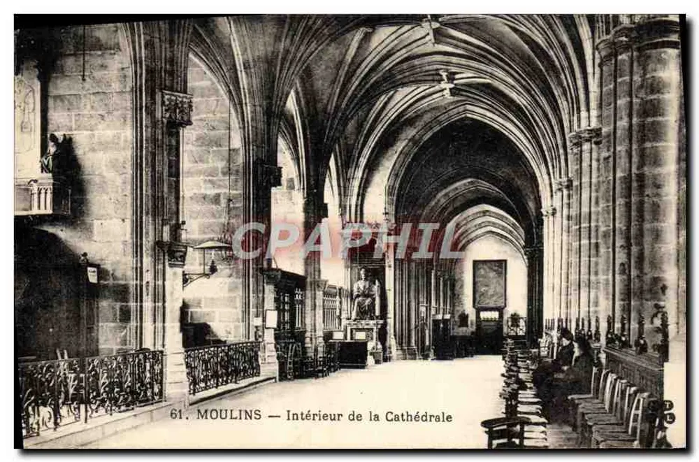 Moulins — Interior da Catedral - Frente