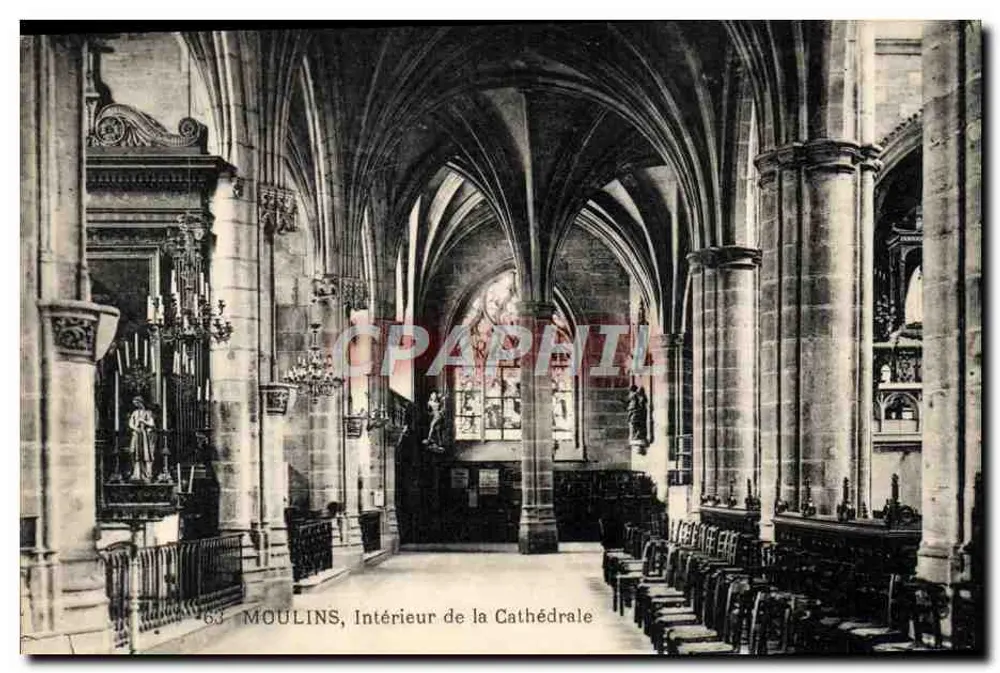 Moulins — Interior da Catedral - Frente