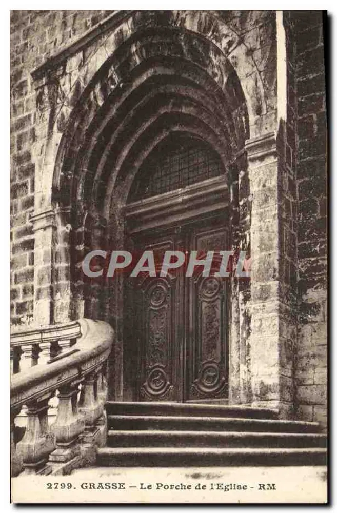 Grasse — O Portal da Igreja — Rustan e Munier, Nice - Frente