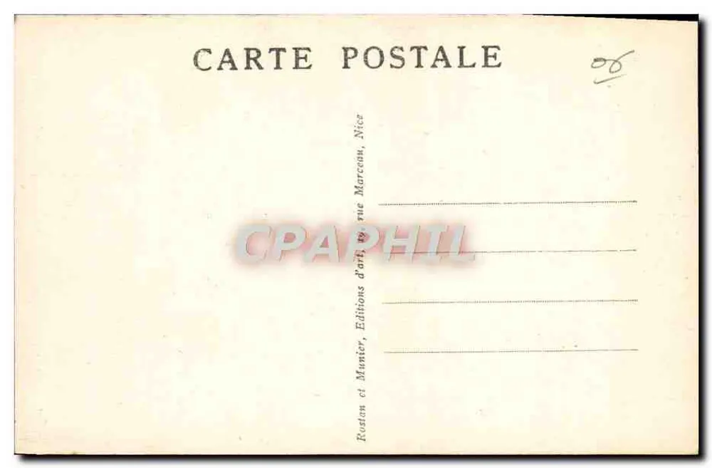 Grasse — O Portal da Igreja — Rustan e Munier, Nice - Verso
