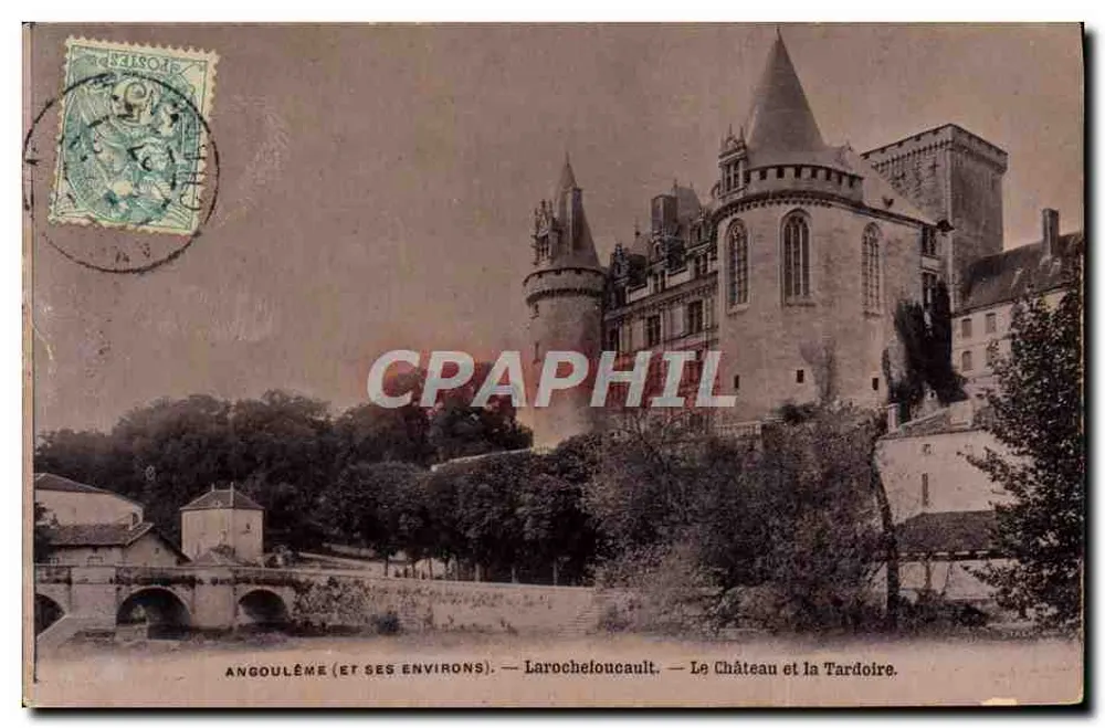 Angoulême (und Umgebung) — Larochebouault — Das Schloss und der Fluss Tardoire - Vorderseite