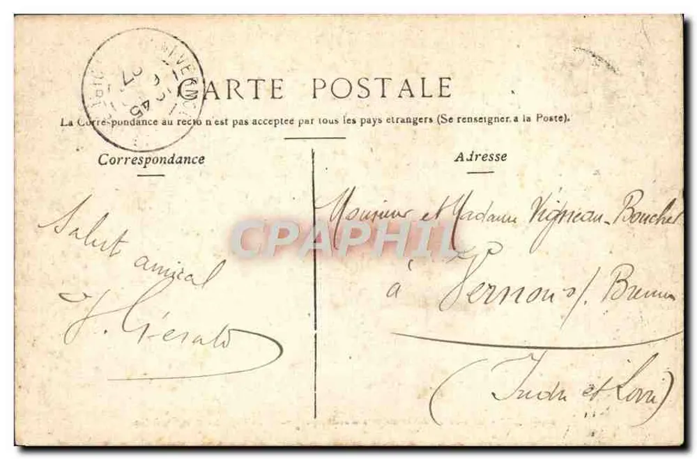 Angoulême (und Umgebung) — Larochebouault — Das Schloss und der Fluss Tardoire - Rückseite