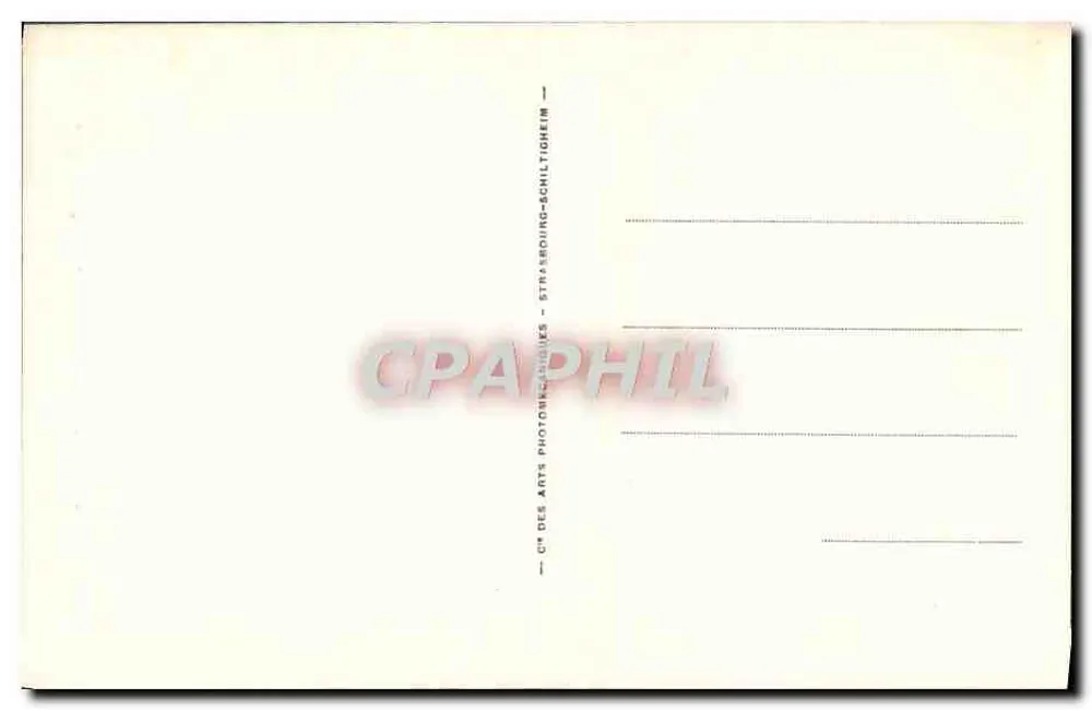 La Rochelle — Casa Henri II — Bilhete postal antigo dos Arts - Verso