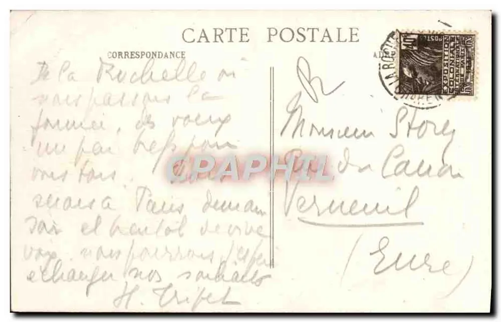 La Rochelle — Eingang zum Rathaus — L.C. n°863 - Rückseite