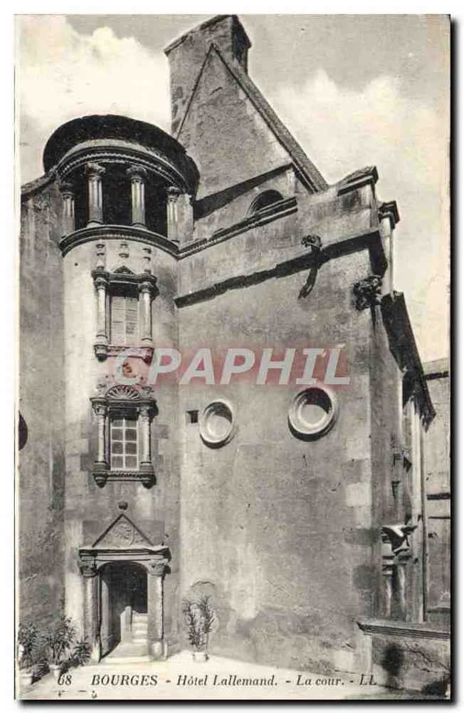 Bourges - Hotel Lallemand - De binnenplaats - LL - Voorkant