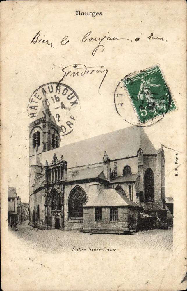 Bourges — Igreja de Nossa Senhora — B.F. Paris - Frente