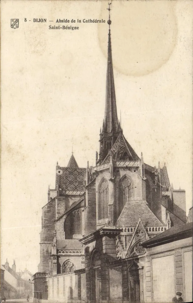 Dijon — Ábside de la Catedral de San Benigno - Anverso
