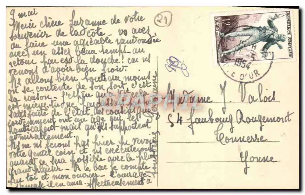 Dijon — Puits de Moïse — Die Propheten Jeremia und Zacharias — L. V., Verlag - Rückseite