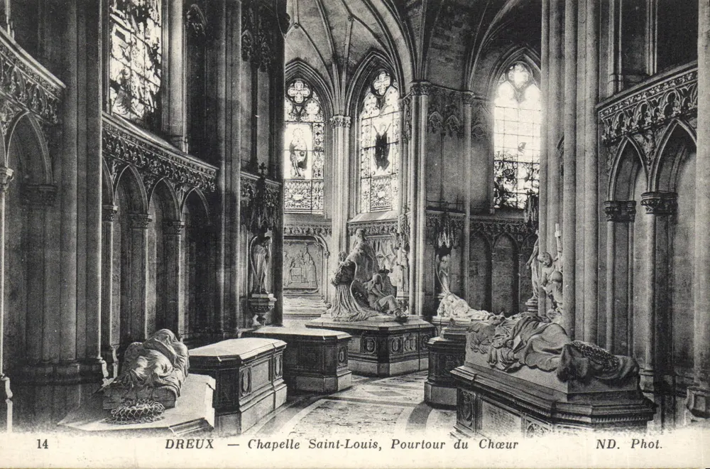 Dreux — Kapelle Saint-Louis, Umfeld des Chors — ND. Phot. - Vorderseite