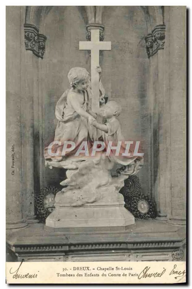 Dreux - Kapelle Saint-Louis - Grab der Kinder des Grafen von Paris - Vorderseite