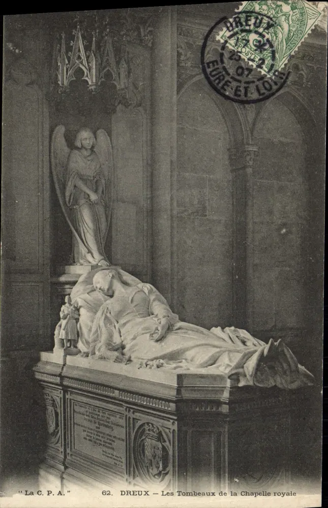 DREUX — Die Gräber der Königlichen Kapelle — Die C.P.A. Nr. 62 - Vorderseite