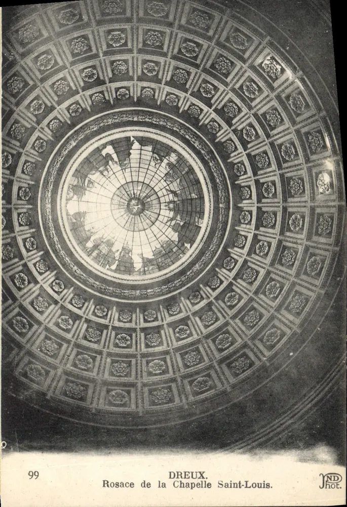 Rosette der Kapelle Saint-Louis — Dreux — Fot. ND - Vorderseite