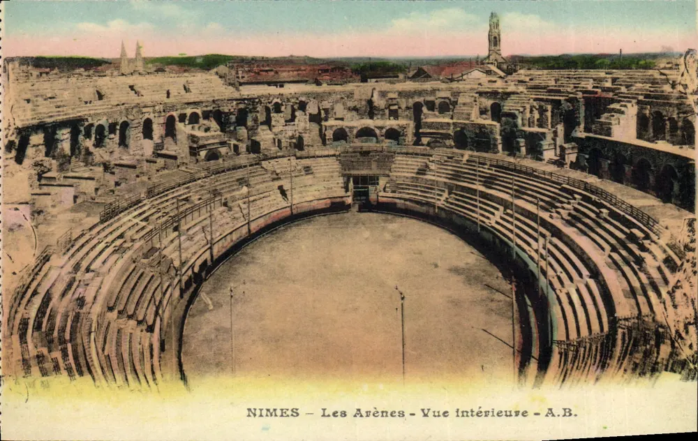 Nîmes — As Arenas — Vista interna — A.B. - Frente