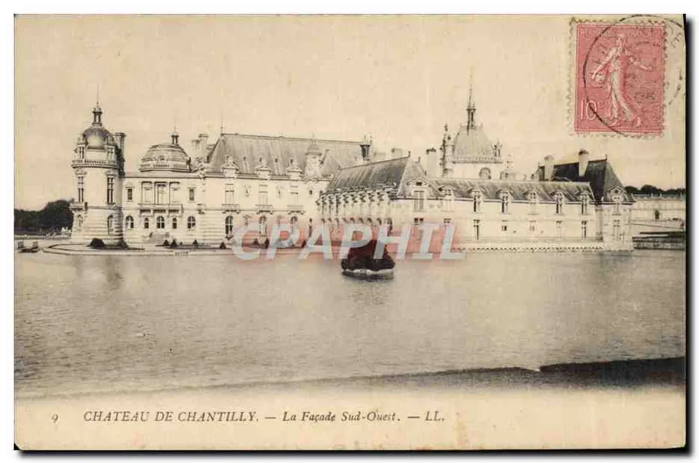 Castelo de Chantilly — Facha da Sudoeste — LL - Frente