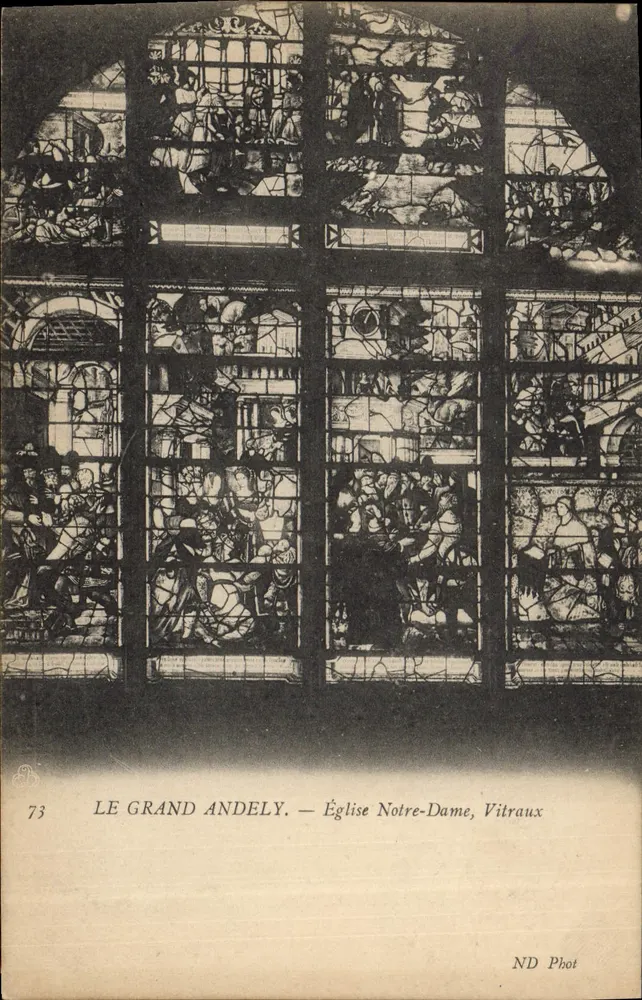 Le Grand Andely — Kirche Notre-Dame, Fenster - Vorderseite