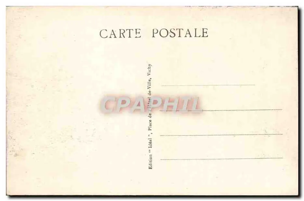 Vichy - Chalet do Imperador — Edição Idéal, n° 402 - Verso