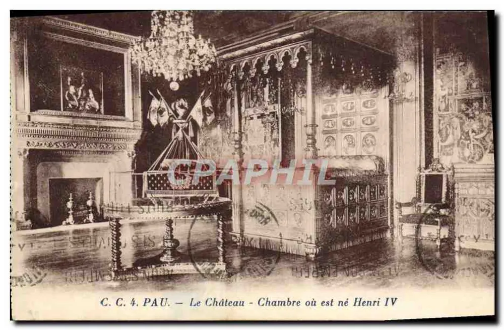 Das Schloss — Zimmer, in dem Heinrich IV geboren wurde — C.C. 4. PAU - Vorderseite