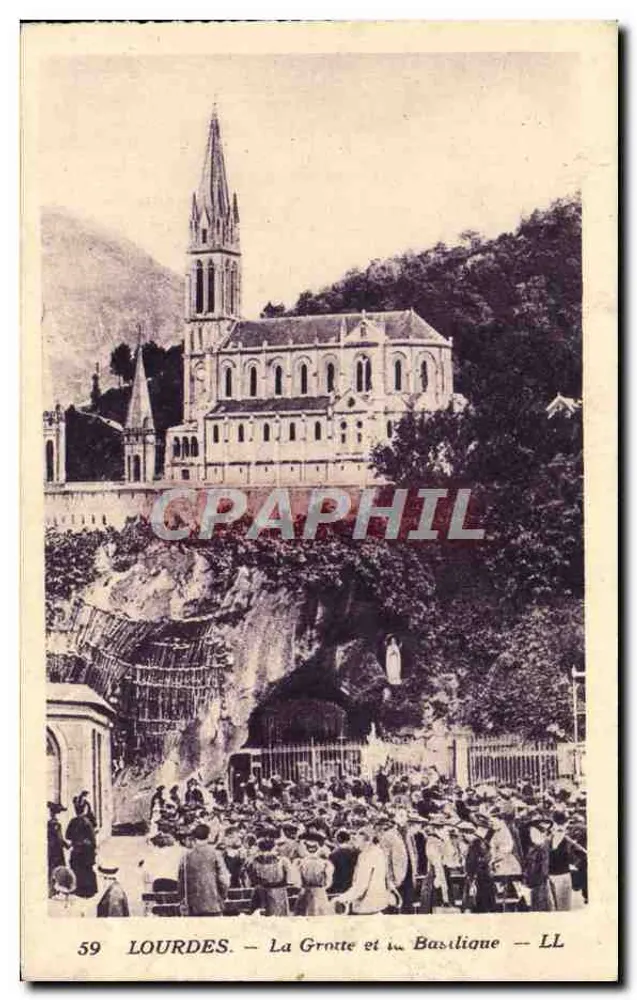 LOURDES — A Gruta e a Basílica — LL - Frente