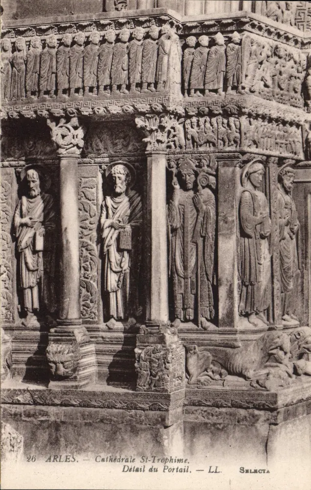 Arles — Kathedrale St-Trophime — Detail des Portals — LL. SELECTA - Vorderseite
