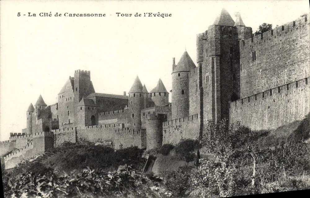 Carcassonne — Torre do Bispo — Cérassonne, editor Cérassonne, n°5 - Frente