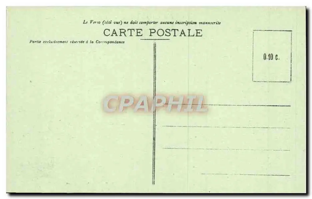 Cité de Carcassonne — Grande Côte de la Porte d'Aude — Verlag R. Randiète, Imp. Rollo - Rückseite